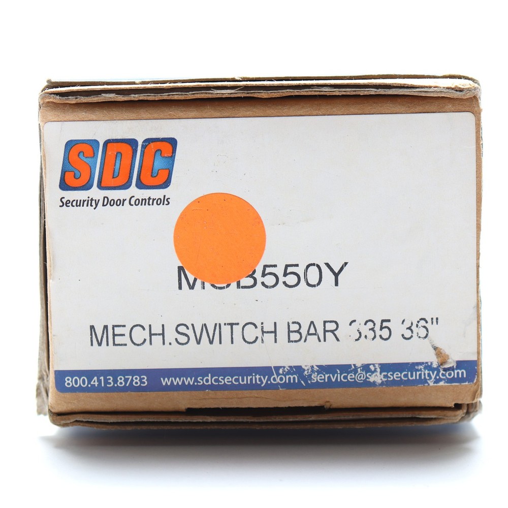 Security Door Controls MSB550Y 36" Mechanical Switch Push-to-Exit Bar, Black