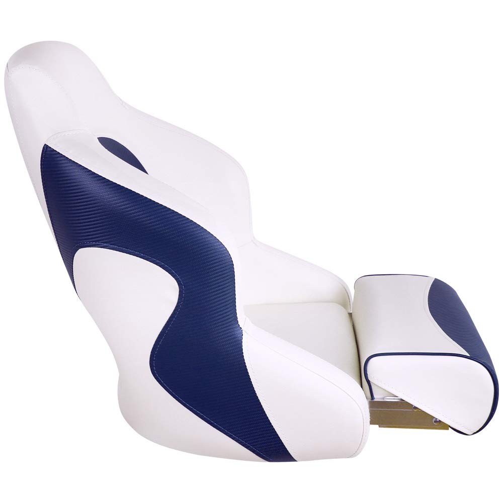 MSC Captain Boat Seat (White/Blue)