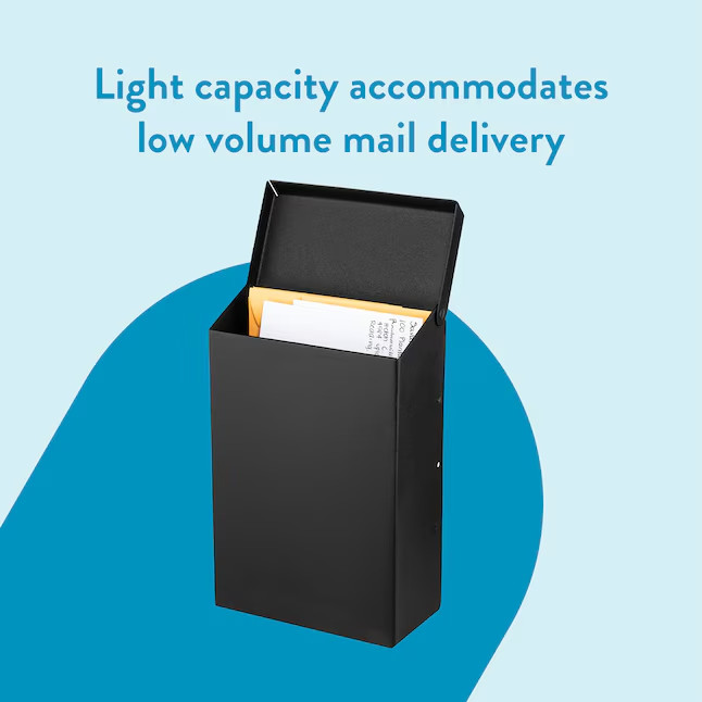 Architectural Mailboxes Modern Heritage Metal Small Mailbox Black
