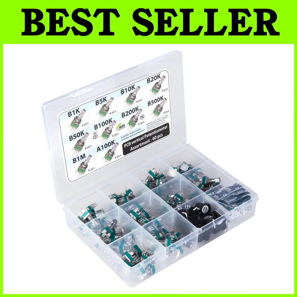 10 Values 60pcs Small Potentiometer Set