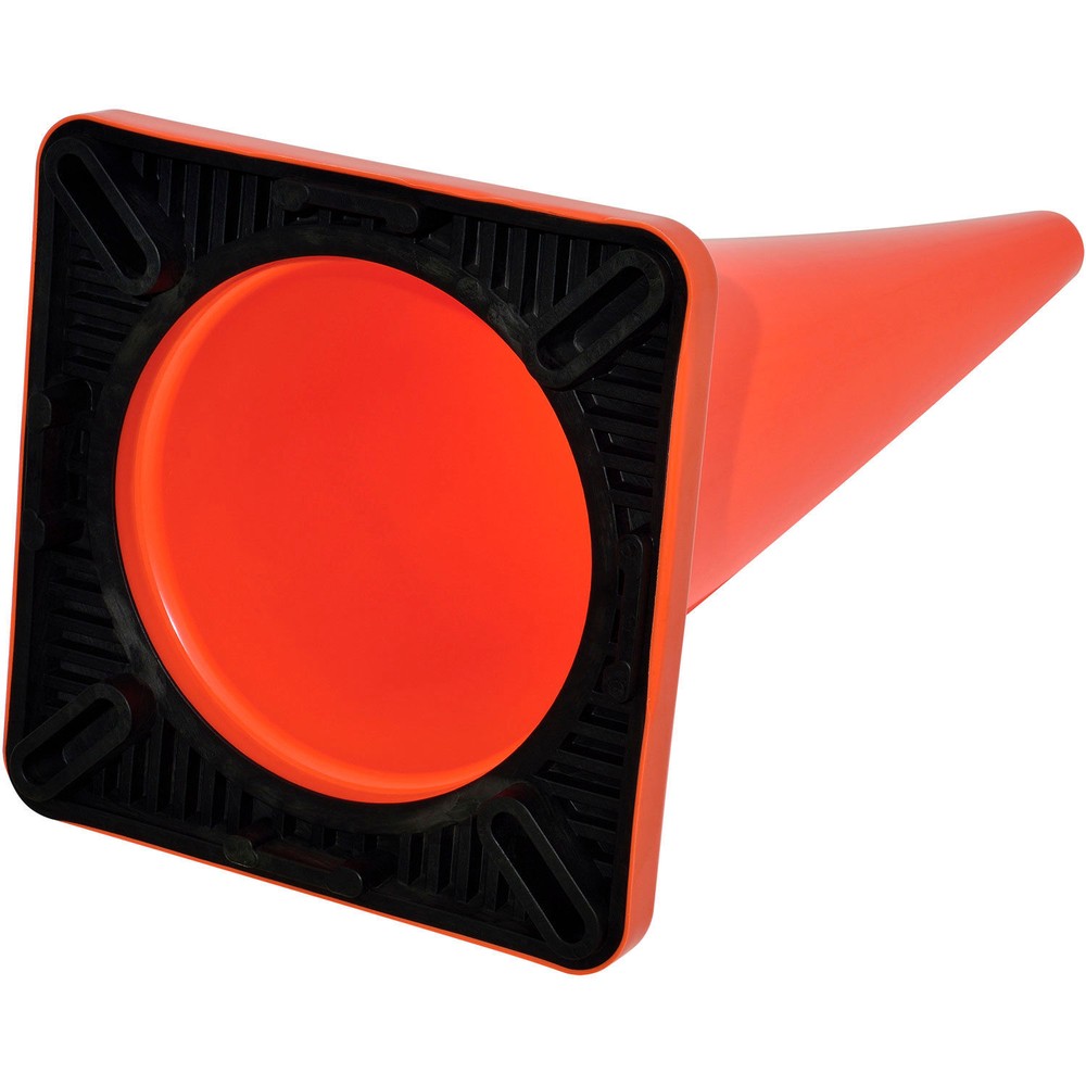 36" Non-Reflective Traffic Cone Solid Orange Base 10 lbs