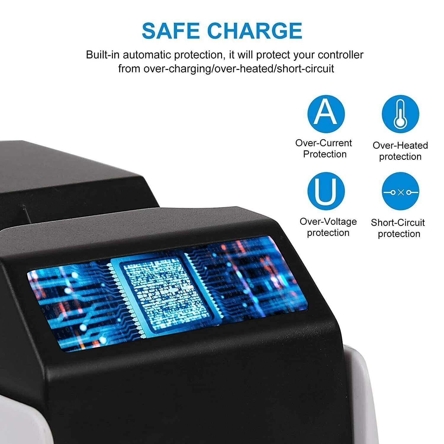 PS5 Controller Charger, Dual Fast Charging Station for PlayStation5 DualSense US