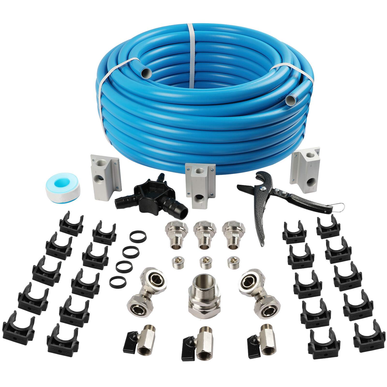 Compressed Air Line System Max Line 3/4" Shop Piping Kit Rapid Air Maxline M7500