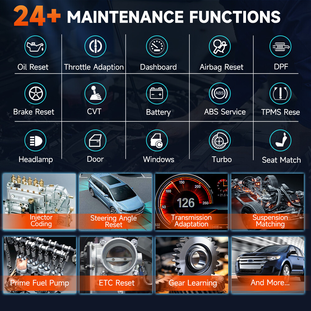 FOXWELL GT60 OBD2 Bidirectional Scanner All System Diagnostic Tool Active Test
