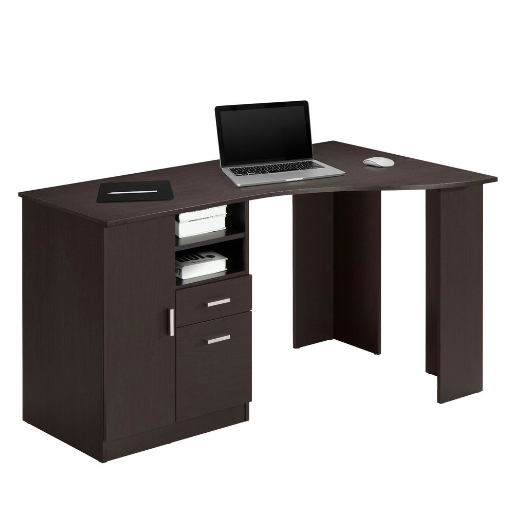 Techni Mobili Classic Office Desk Computer Workstation with Multiple Storages