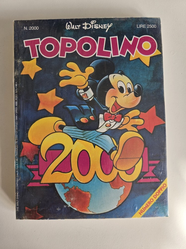 Disney Mickey Mouse Comic 2000 Unheelophane Double Number