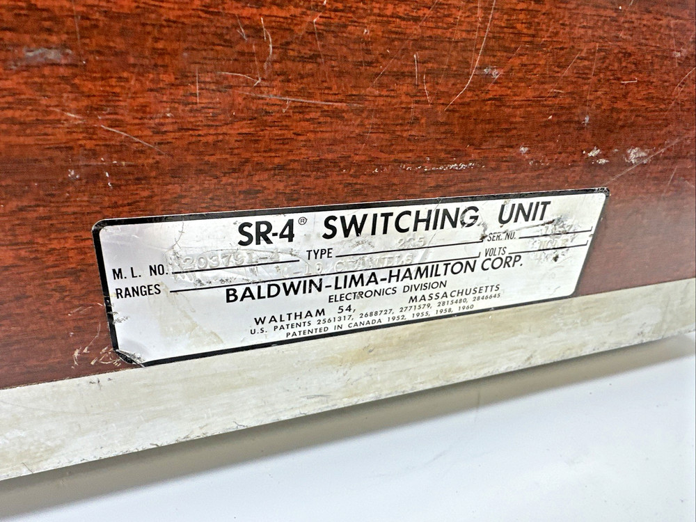 Baldwin Lima Hamilton Corp BLH SR-4 Switching and Balancing Unit Type 225
