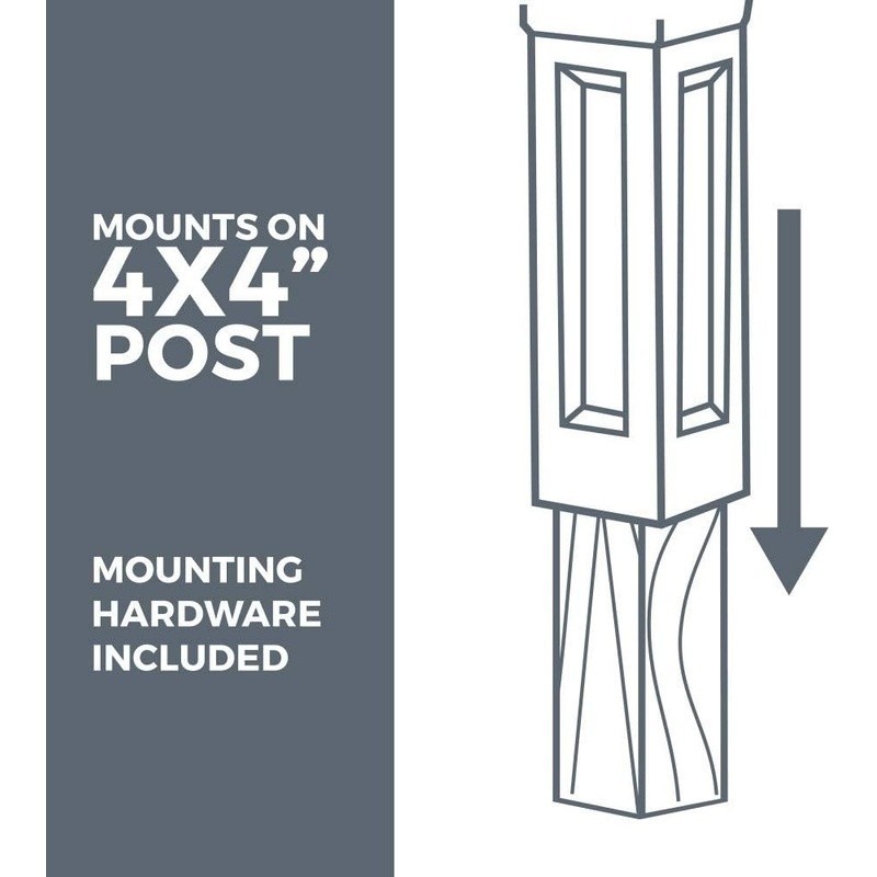 Large Mailbox Weather Resistant Secure Door Easy Assembly Durable Post Mount New