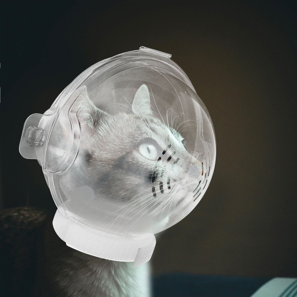 Adjustable Protective Hood Cat Head Covering Bite Resistant Muzzle