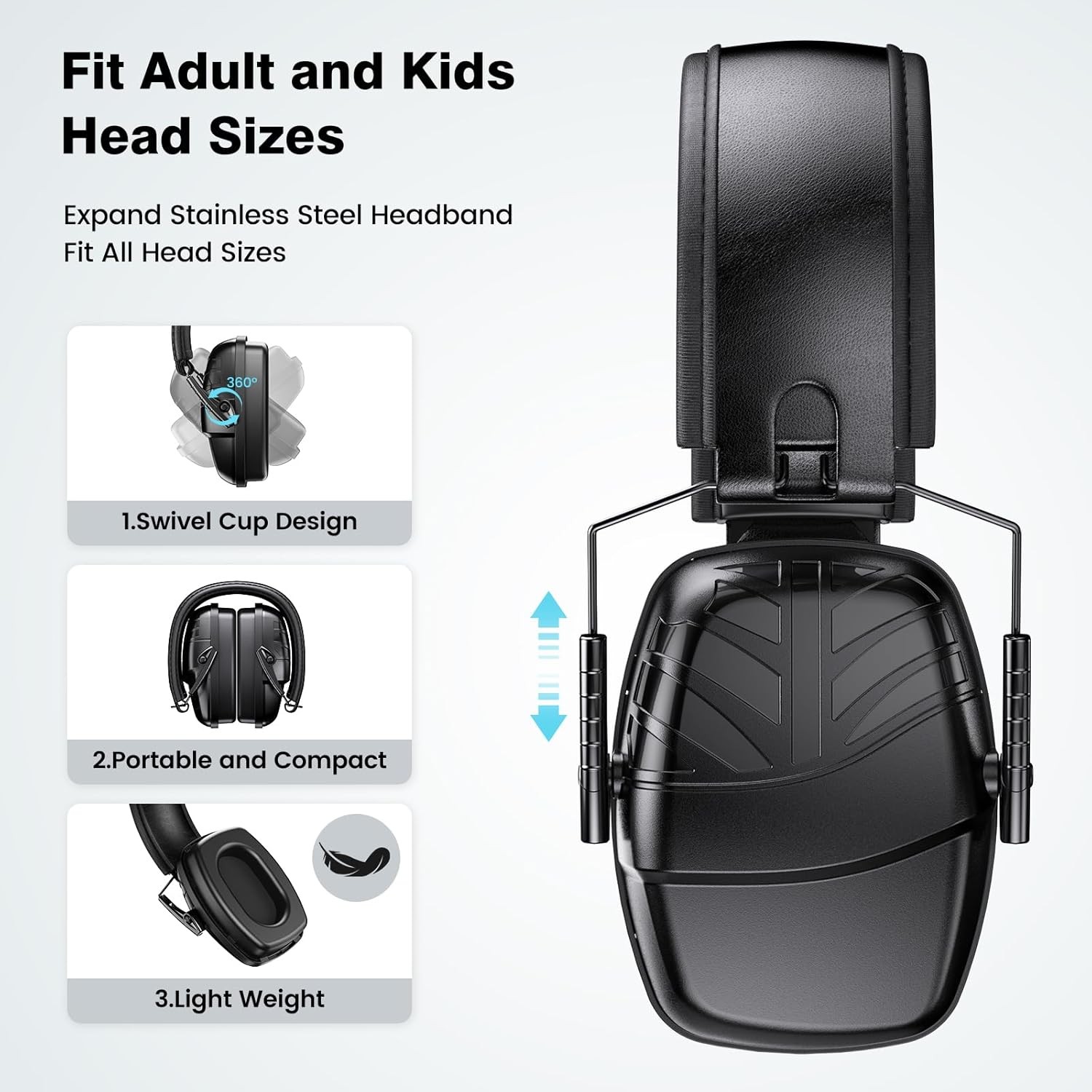 Professional Shooting Ear Muffs SNR 35dB Noise Reduction Hearing Protection