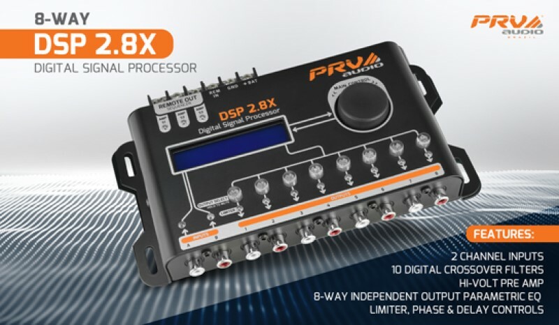 PRV Audio DSP 2.8X Crossover & EQ 8 Channel Full DSP Digital Signal Processor