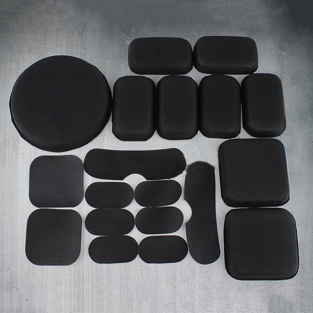 19pcs/Set Tactical Helmet Replacement Foam Motorcycle Padding Kits Accessories