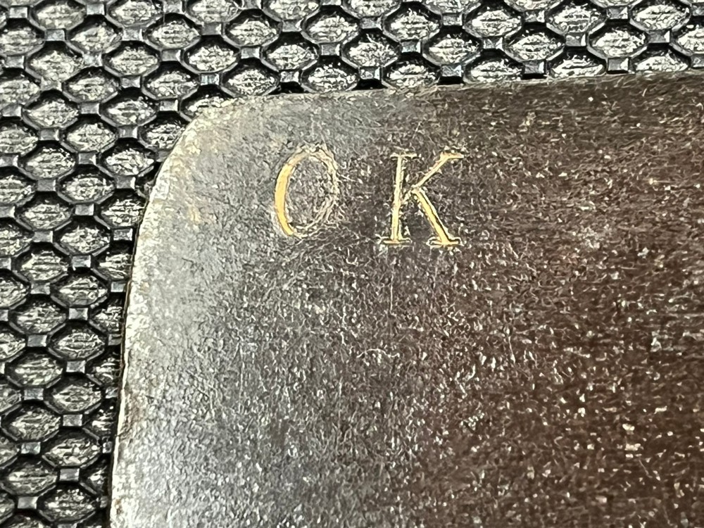 Vintage "OK" iron handled 30"-blade docking saw