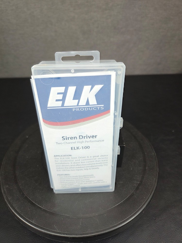 NEW Elk-100 High Performance Siren Driver Module 2-Volume Levels Simultaneously