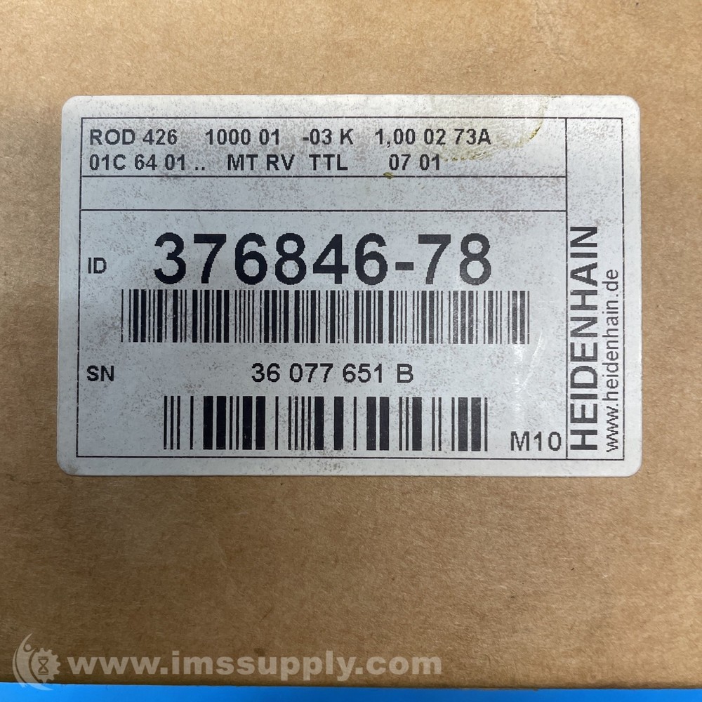 Heidenhain Corp 376846-78 Incremental Rotary Encoder FNOB