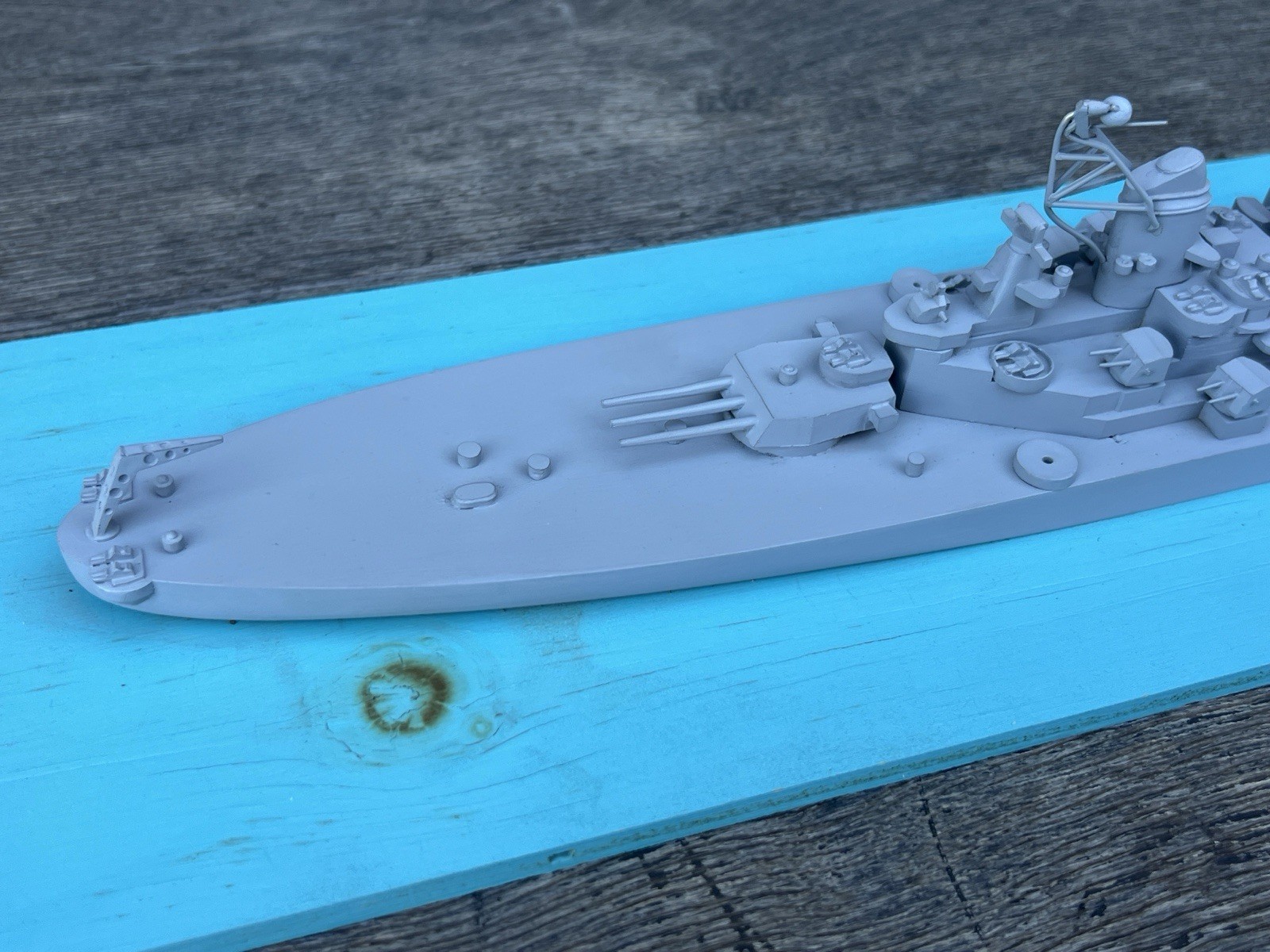 Vintage Comet Metal Prod. WW2 Recognition Model 5AA Series USS Missouri 1:500