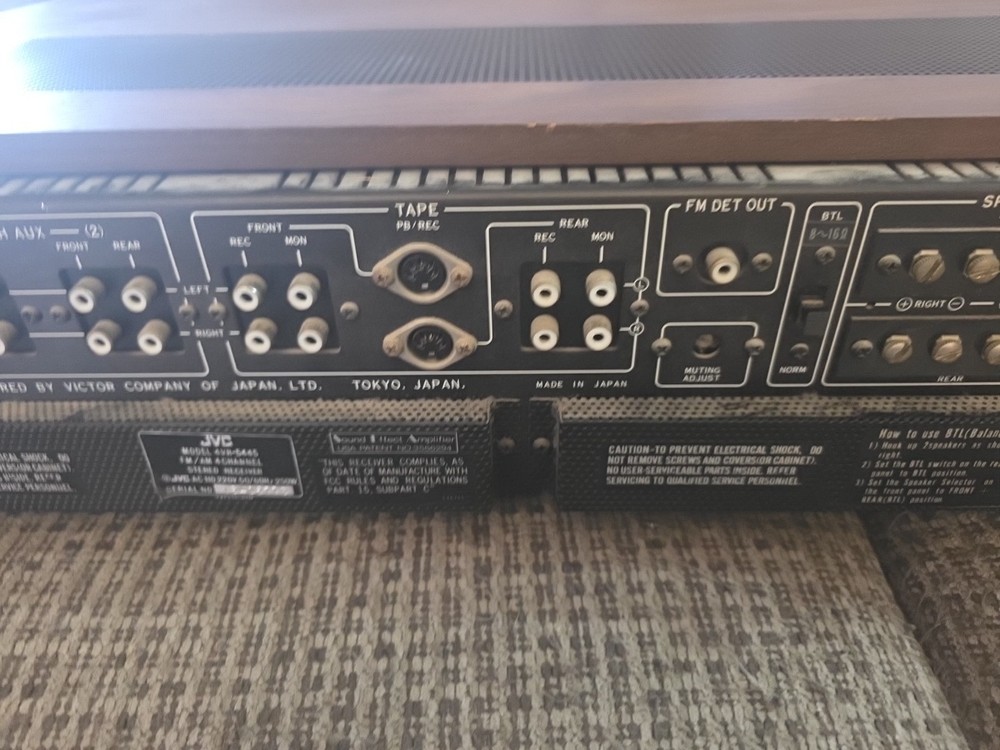 JVC 4vr-5445 Quadraphonic Reciever Read Description