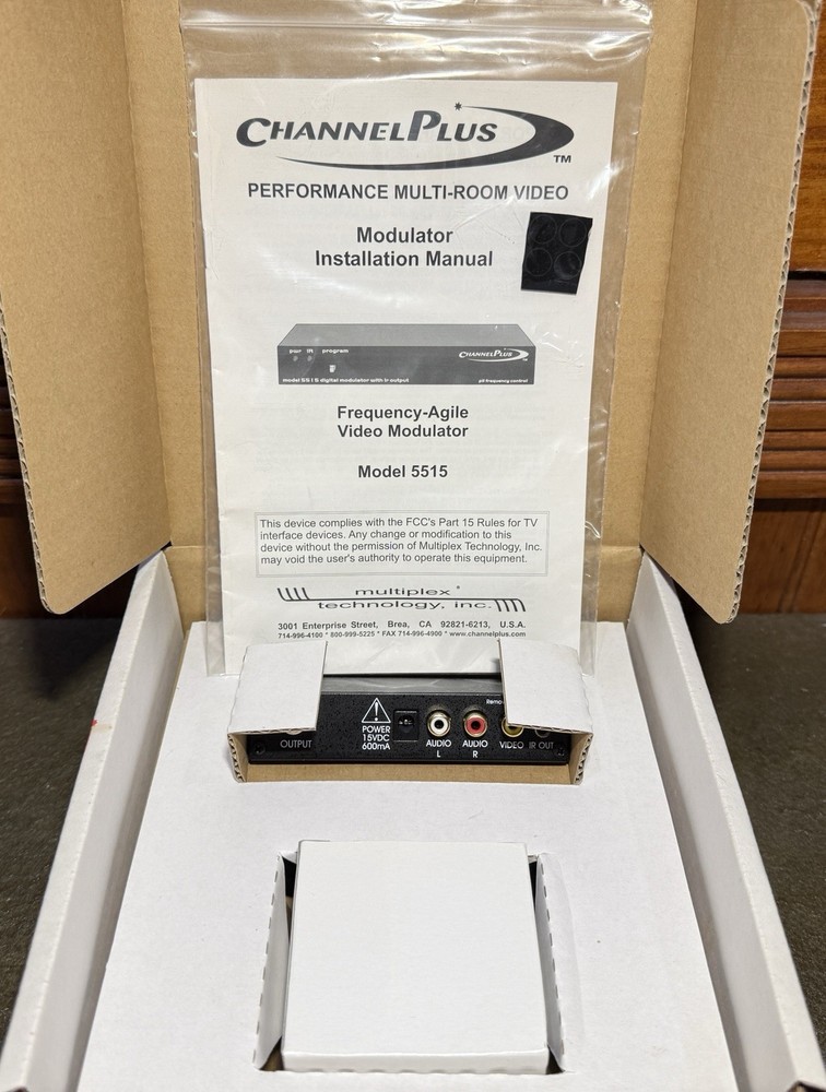 Channel Plus Multi Room Video Modulator Model 5515