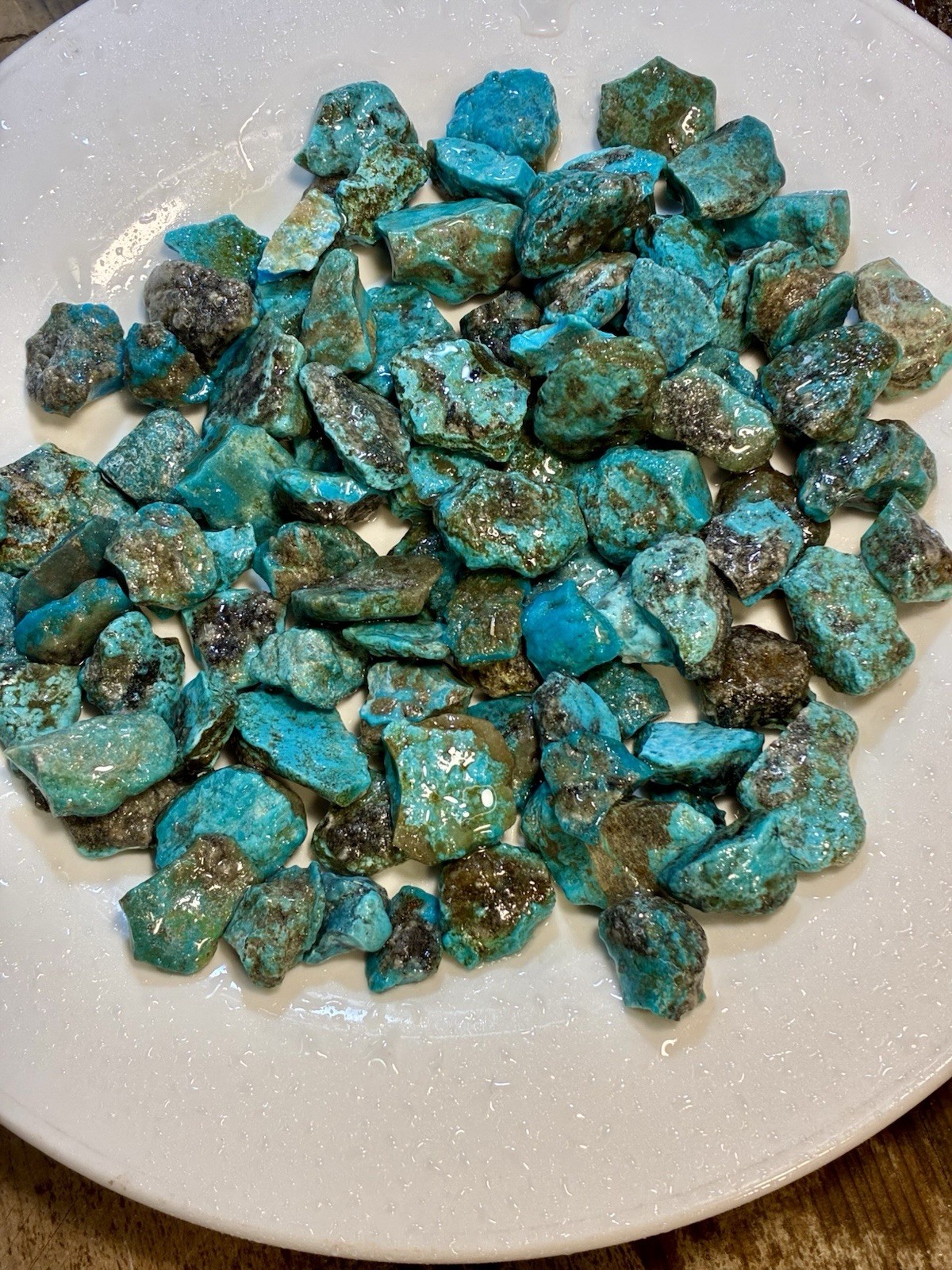1 Lb. Ithaca Peak, Real Turquoise! Electric blues! High in matrix. ❤️‍🔥3 Left!