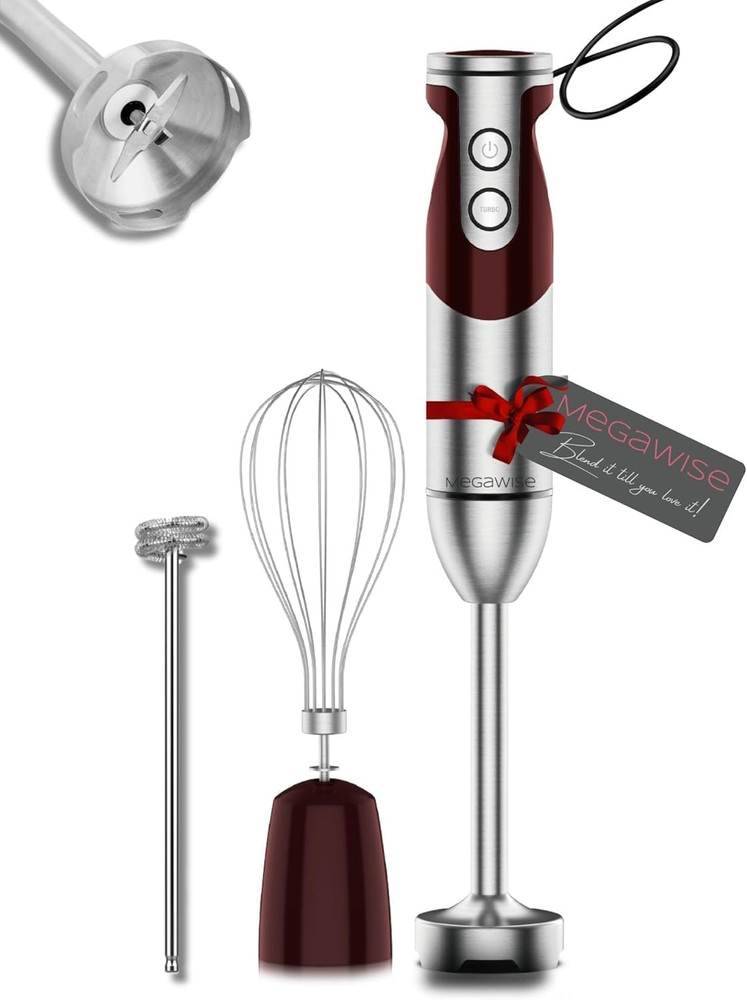 3-In-1 Hand Blender Set with Variable Speed Control, 400W Immersion Blender - In