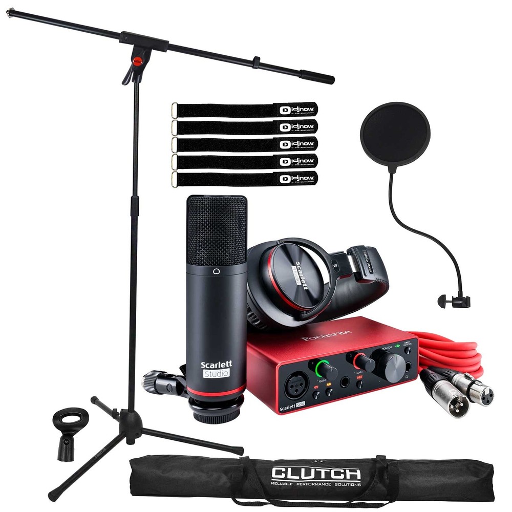 Focusrite Scarlett Solo Studio 3rd Gen USB Audio Interface & Recording Bundle