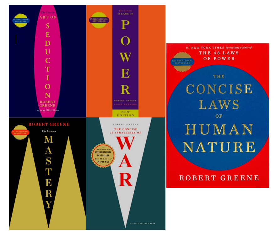 Robert Greene Collection 5 Books Set  [CONCISE] Seduction Power Mastery War