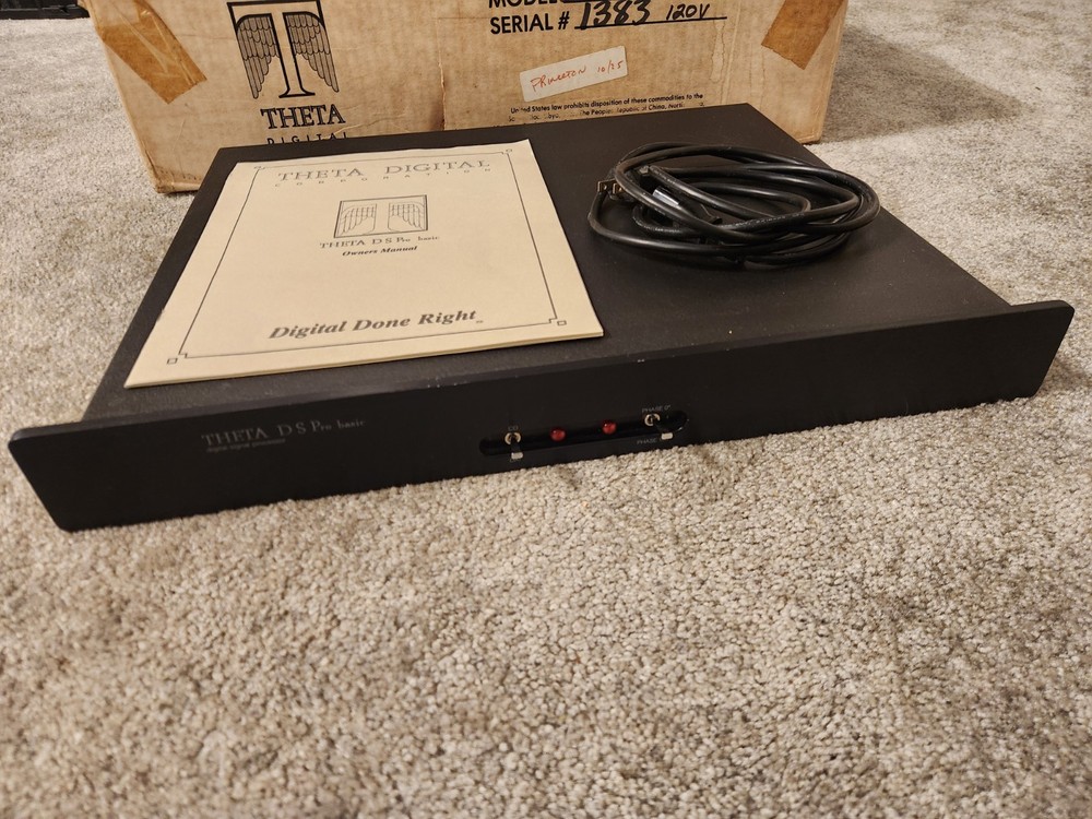 Theta DS Pro Basic Digital Signal Processor Black With Original Packaging Tested