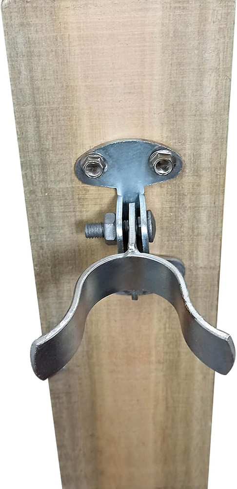 1-5/8" Flat Back Wall Mount Fork Gate Latch - Gate Latch Hardware with Screws or