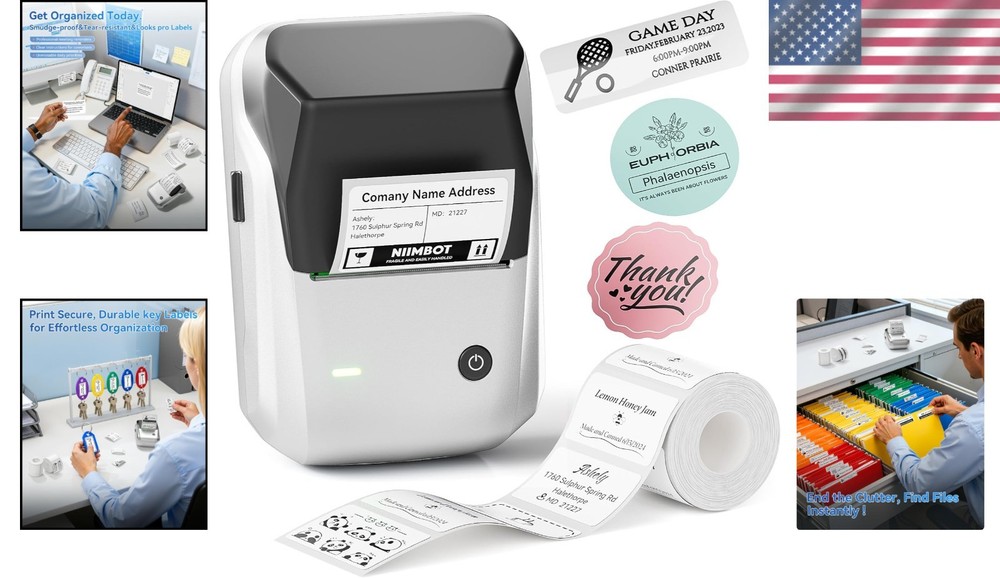 B1 Label Printer with Rechargeable Battery