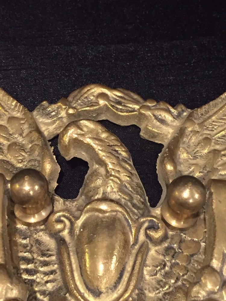 VINTAGE SOLID BRASS AMERICAN EAGLE DOOR KNOCKER