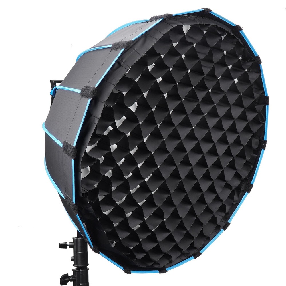 EACHSHOT 60cm Softbox Bowens Mount with Grid / Eggcrate For Studio Flash Light