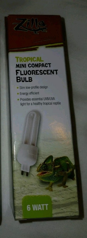 NEW Zilla Mini Compact Fluorescent Bulb  Tropical G9 socket 6 watt