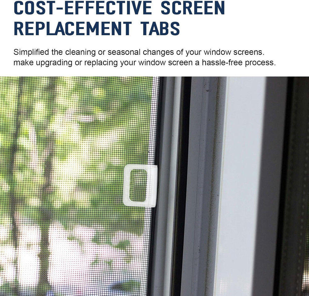 Window Screen Pull Tabs 30 Pack Replacement Universal Spline Channel Pull Lift T