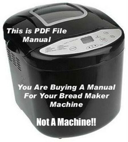 Cooks Essentials Bread Maker Machine Breadmaker Owner's Manual Recipes BM2002B1