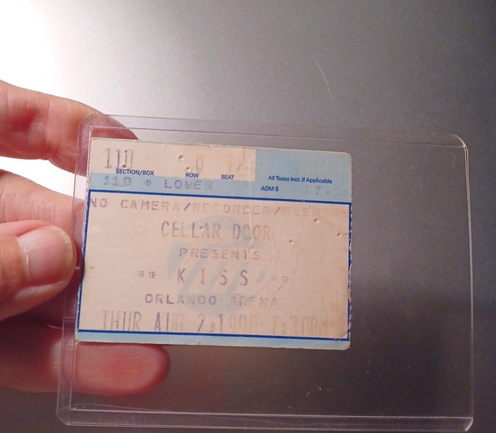 KISS CONCERT TICKET STUB 1990 ORLANDO FLA