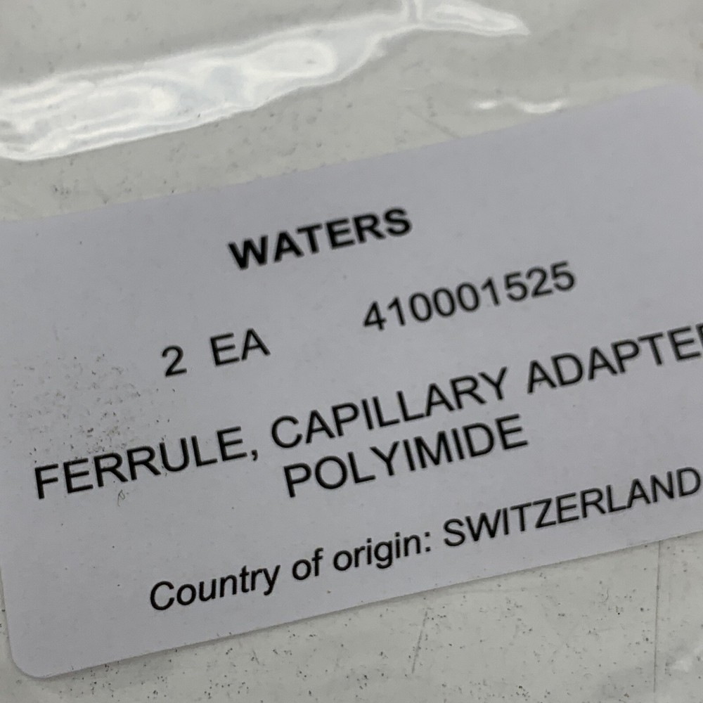 (2 Pcs) Waters 410001525 Polyimide Capillary Adapter Ferrule