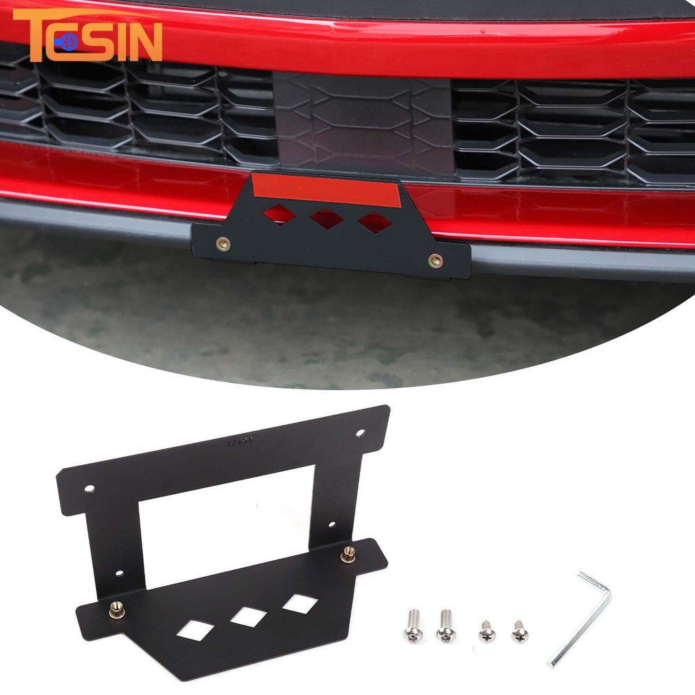 Front License Plate Frame Holde License Mount Bracket For Ford Mustang 2024-2025