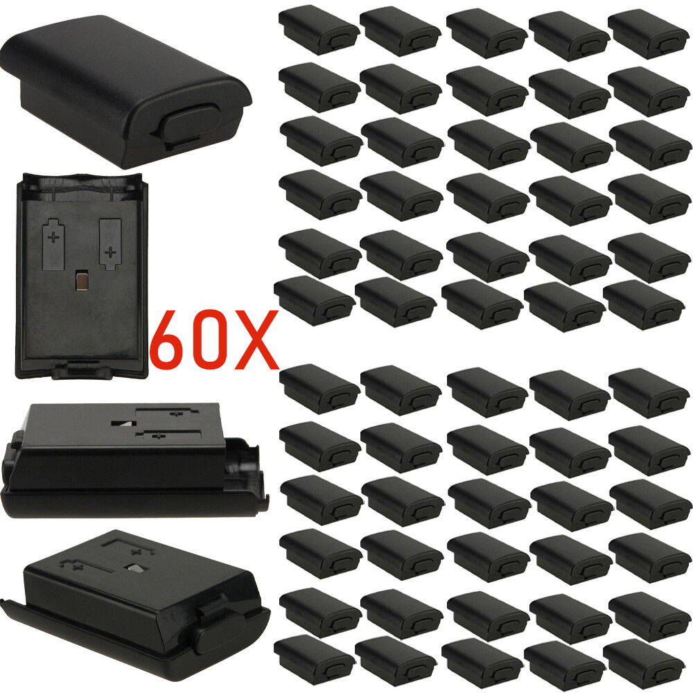 Black AA Battery Back Cover Case Shell Pack For Xbox 360 Wireless Controller 60x