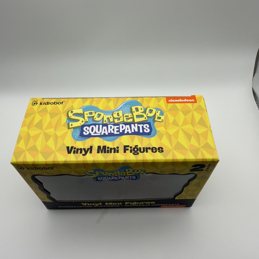 Kidrobot SpongeBob SquarePants Vinyl Mini Figures 2 Pack Imaginaaaation & Under…