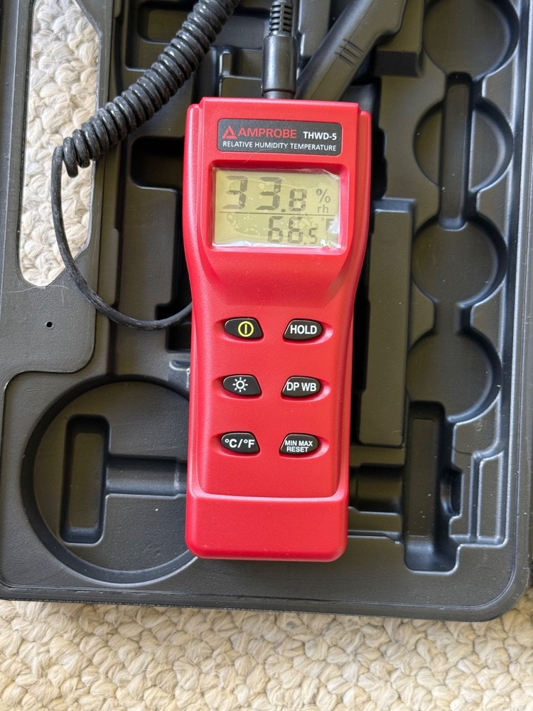Amprobe THWD-5 Relative Humidity and Temperature Meter