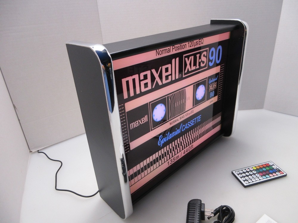 Maxell Cassette tape LED Display lighted sign lightbox Wall Light