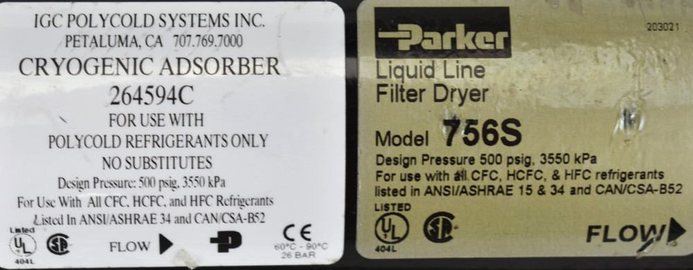 IGC Polycold Systems 264594C Cryogenic Adsorber Dewar / Lab Component