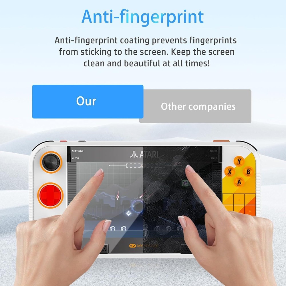 Ultra-Thin Anti-Fingerprint Screen Protector for Atari Gamestation Go, 2-Pack