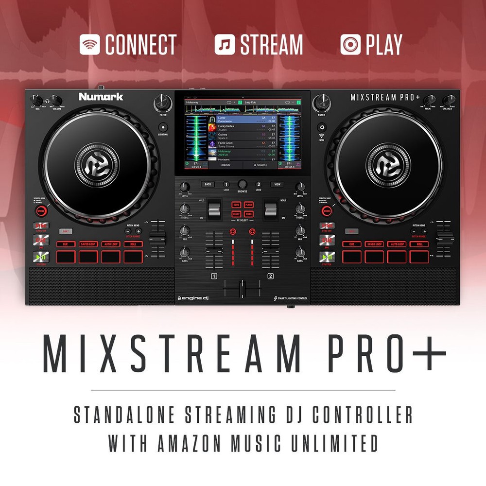 Numark Mixstream Pro+ Standalone DJ Controller & Serato+ProX XB-MDDJSR2 Mano Bag