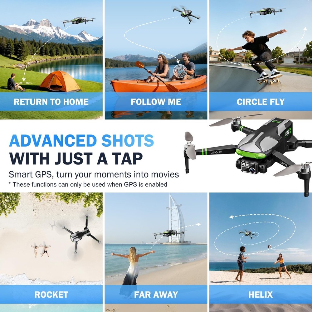 4K Camera Drone with 100 Minute Flight