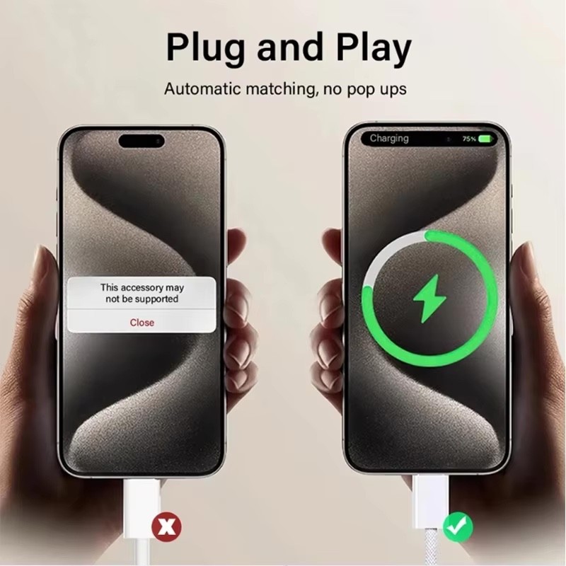 Apple 240W USB-C Charge Thunderbolt Fast Charging Cable Lightning Data Transfer