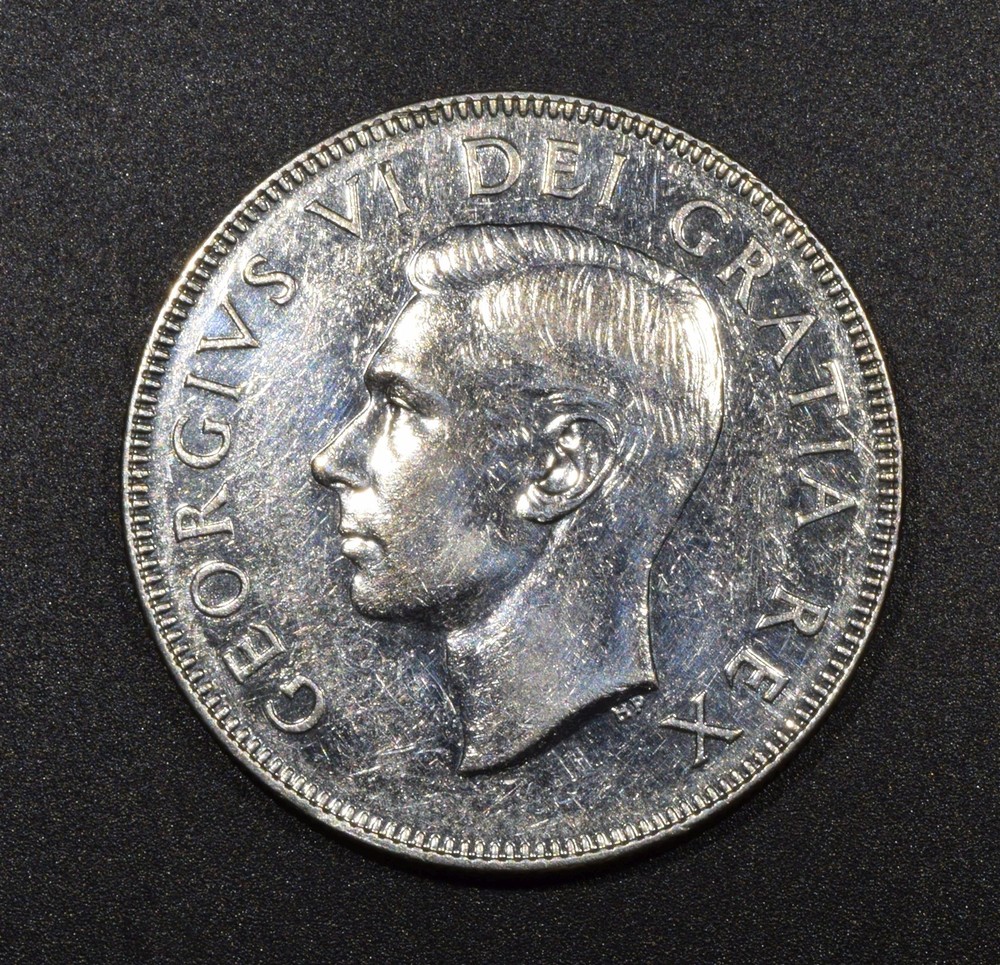 1949 "ND" Canada Silver 50 Cents "UNC"
