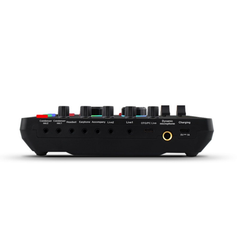 F999 Professional Live Sound Card Multi-platform Live Steaming Compatibility
