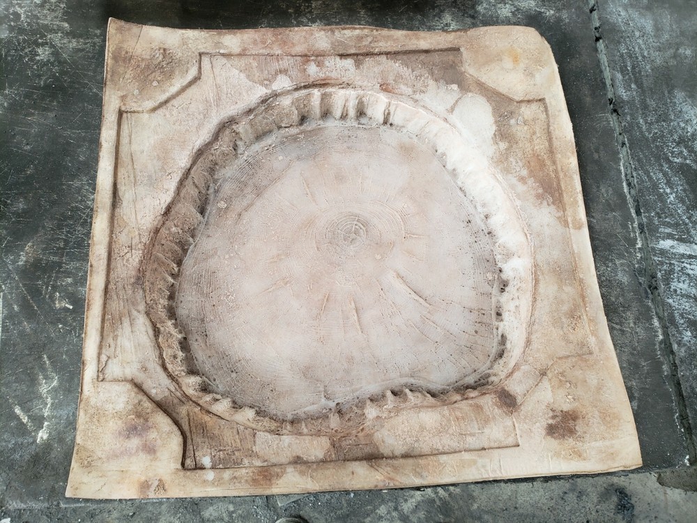 Concrete Stepping Stone Mold, Log Round Cookie