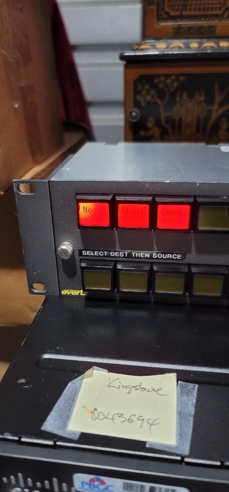 Evertz cp2048a router matrix panel